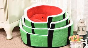 Großhandel heißer Verkauf beliebte Top-Qualität kreatives Design niedliche Frucht Wassermelone nform Luxus Katzen nest Haustier Hunde bett