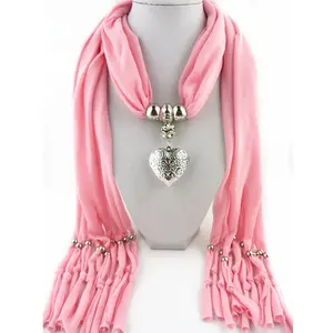 cheap heart with infinity scarf necklace