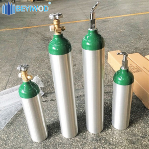 Y Tế Oxy Rỗng Nhôm E Kích Thước 4.55L Oxy Công Suất 682 Lít Xi Lanh Khí Với Chrome Xe Đẩy Điều Chỉnh Và Độ Ẩm - Product Image 2