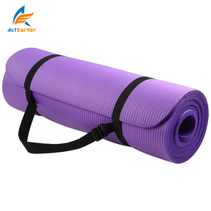 Actearllier-colchoneta de espuma NBR para hacer ejercicio, 1/2 pulgadas, extra <span class=keywords><strong>gruesa</strong></span>, de 71 pulgadas de largo, cómoda, de alta densidad para Yoga - Product Image 2