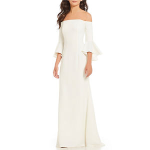 Abito da Cerimonia Sexy per Donna con Spalle Scoperte, Maniche a Campana, Scollatura con Maniche <span class=keywords><strong>3</strong></span>/4, Chiusura con Cerniera sul Retro - Product Image 5