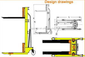 Carretilla elevadora manual de 1 tonelada, 2 toneladas, 1,6 m, 2,5 m, 3m, gran oferta - Product Image 4