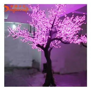 Guangzhou açık sahte kiraz çiçeği led dekoratif ağaçlar led ışık ağacı yılbaşı led ağacı