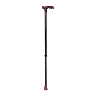 Blind old man brown handle can be telescopic walking stick
