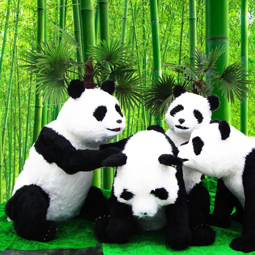 Museum Animatronic Panda Voor Pretpark Robotic Panda