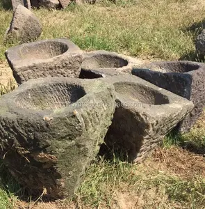 Chinesische antike stein tief tröge