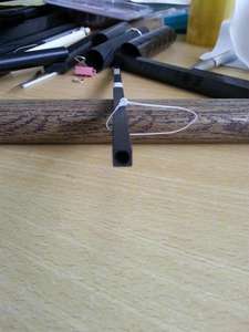 Profil en fibre de carbone pultrudé 10*10*8mm - Product Image 3