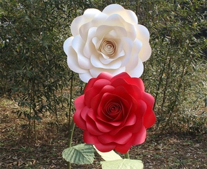 S-1007 bianco finestra grande grande gigante Super formato carta artificiale rosa fiore per <span class=keywords><strong>il</strong></span> matrimonio - Product Image 4
