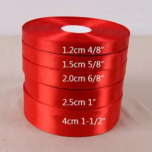 2.5 cm toptan özel saf ipek şerit saten, lavanta tek taraflı polyester saten kurdele