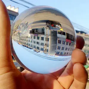 Sfera di vetro trasparente trasparente su ordinazione della sfera di cristallo di vendita calda K9 80mm per fotografia