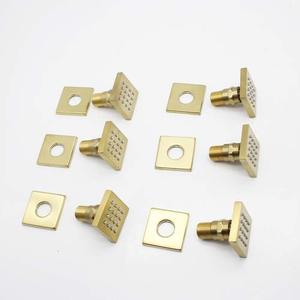 <span class=keywords><strong>Soffione</strong></span> <span class=keywords><strong>Doccia</strong></span> a Pioggia Oro Spazzolato 16 Pollici con Getti per il Corpo e Termostatico - Product Image 4