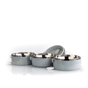 2 katmanlı setleri PP + Metalo yalıtımlı tek kullanımlık biyobozunur paslanmaz çelik termal yemek kabı - Product Image 6