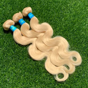 Xuchang Hair Factory 613 Krullend Bulk Haar Blond, 40 Inch Menselijk Haar 613, blond Human Hair Extension Paardenstaart Weave