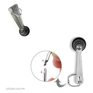 Dụng Cụ Nhà Bếp Cốc Đo Lường Bằng Thép Không Gỉ Và Thìa - Product Image 5