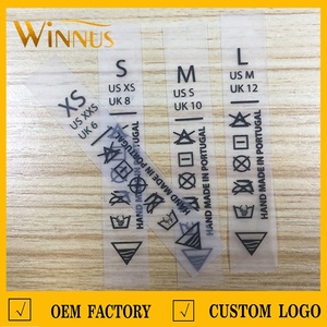 <span class=keywords><strong>Etichette</strong></span> Trasparenti Personalizzate con Logo <span class=keywords><strong>per</strong></span> <span class=keywords><strong>Abbigliamento</strong></span> Sportivo, Taglie XS S M <span class=keywords><strong>L</strong></span> XL XXL, <span class=keywords><strong>Etichette</strong></span> in TPU Trasparente <span class=keywords><strong>per</strong></span> Indumenti - Product Image 2