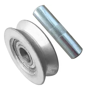 V groove steel roller with round pin for motor-drive sliding gates