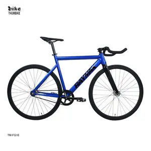 RAYMAX 700C 高品质铝 6061 轨道自行车与碳叉单速自行车合金固定自行车