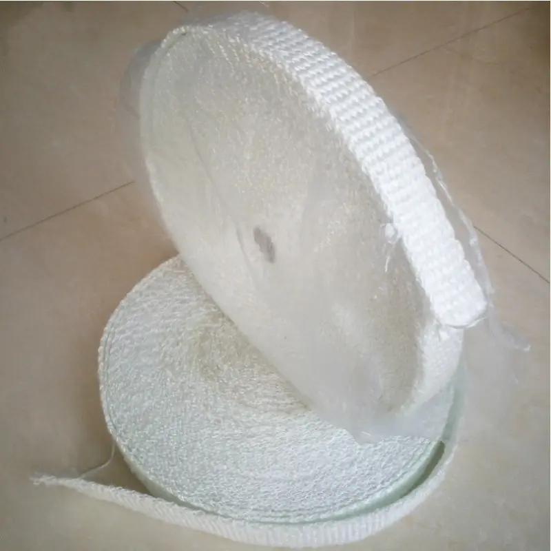 Ad alta temperatura bianco tessuto in fibra di vetro panno