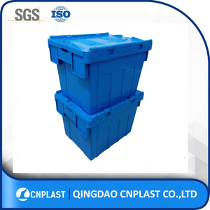 Wholesale <strong>Plastic</strong> Moving Container Attached Lid Industrial Moving <strong>Totes</strong> - Product Image 5