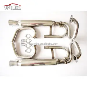 Stainless Steel Exhaust Pipe for VW air-cooled Buggy dual with sound silencers