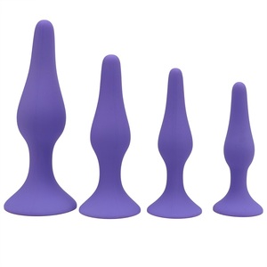 フルシリコンバットプラグ大人の大人のおもちゃ女性のアナルセックスプラグ - Product Image 4