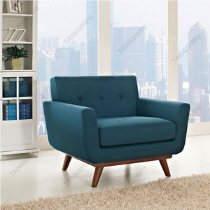 Chine cadre en bois dur d'ameublement de qualité supérieure et <span class=keywords><strong>meubles</strong></span> de <span class=keywords><strong>fauteuil</strong></span> en tissu de lin de haute qualité usine - Product Image 1