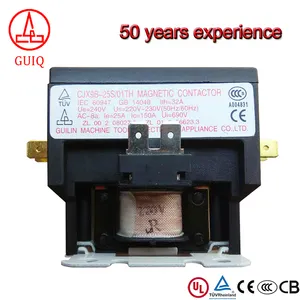 CJX9B-25S/01 Th Hoge Kwaliteit Merk 25A 220V 1 Pole Hoge Kwaliteit Guilin Guangxi China Schakelaar Voor Condensator