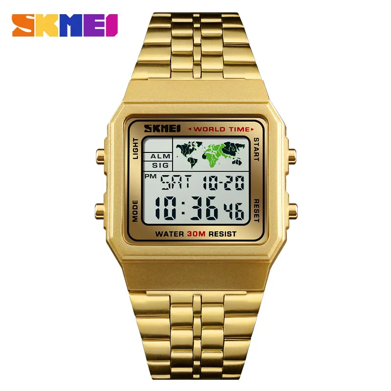 SKMEI 1338 unisex luxury mens lady hand wrist watch sport relojes jam tangan digital watches