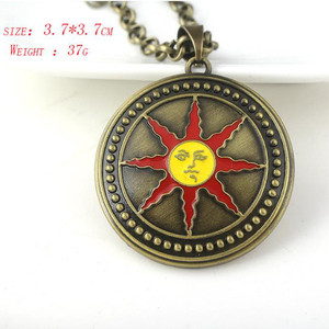 Petit porte-clés cadeau en métal personnalisé <span class=keywords><strong>Dark</strong></span> Souls 3 Sunknight Solar logo - Product Image 3