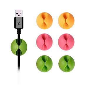 Oempromo Round Plastic Silicone Cable <strong>Clips</strong> Organizer - Product Image 2
