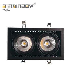 Museos restaurante 4000lm led luz <span class=keywords><strong>de</strong></span> techo 2*20 W llevó grille abajo <span class=keywords><strong>de</strong></span> la iluminación 40 W cob led luz <span class=keywords><strong>de</strong></span> la parrilla - Product Image 3