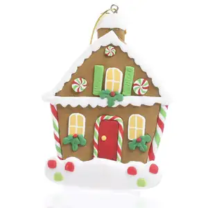 Polymeer Klei Gingerbread Kerst Huis Ornament