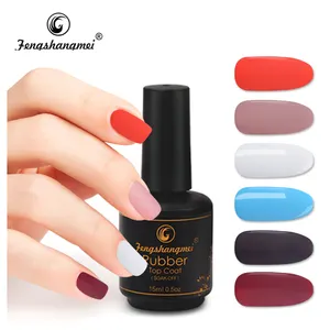 fengshangmei nail supplies soak off rubber top coat nail polish uv gel matte top coat