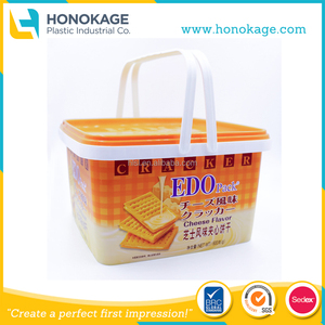 PP IML plástico galleta caja/cajas de plástico para las galletas, plástico gato y perro alimentos 3 kg envase de alimento para mascotas - Product Image 1