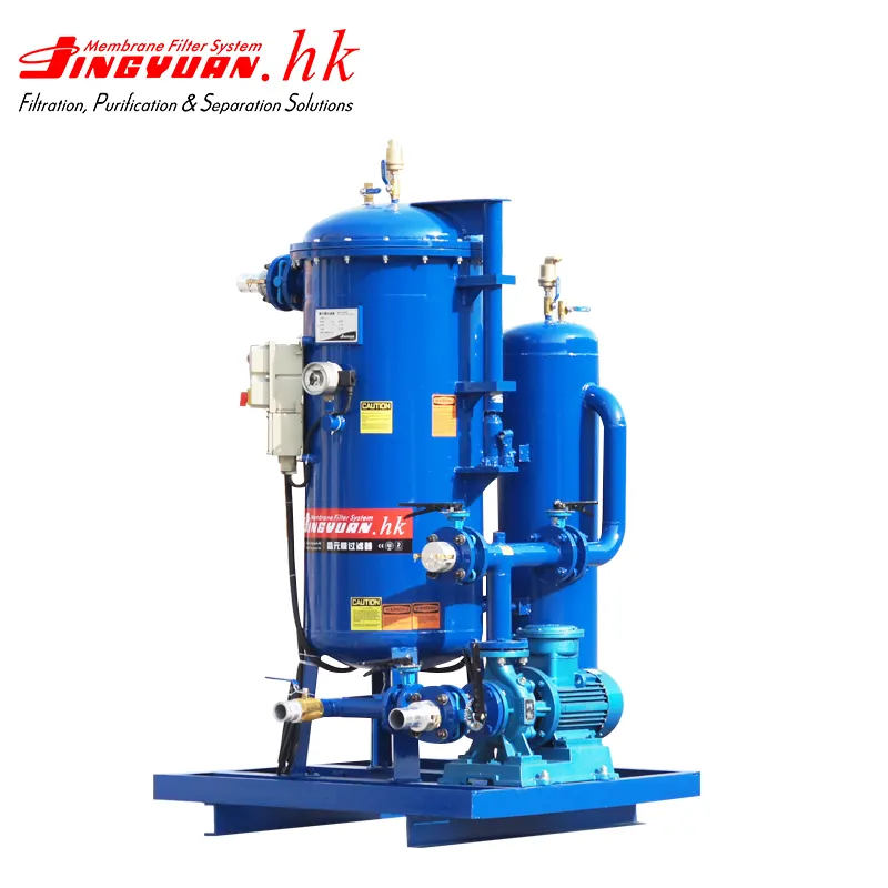 Waste oil recycling to diesel engine oil refining machine