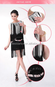 Latin Ballroom Salsa <span class=keywords><strong>tango</strong></span> Dress Femmes 1920s Party <span class=keywords><strong>Club</strong></span> Flapper Dress - Product Image 3