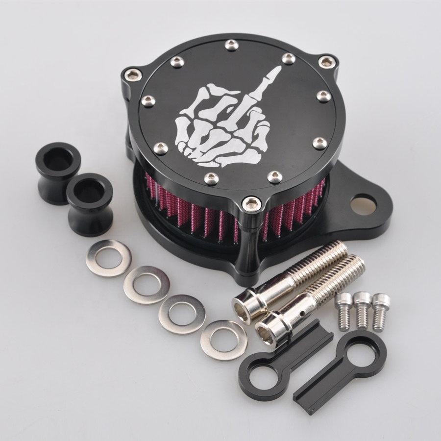 Воздухозаборник с изображением черепа для Harley Sportster XL883N XL883 2004-2016