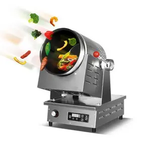 Venta al por mayor cocina mezclador-Máquina de cocina gruesa de arroz frito con calefacción eléctrica comercial, CON MEZCLADOR