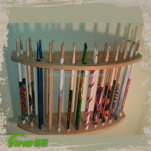 Présentoir de musique en bois personnalisé, support unique pour drago, à montage mural à compartiments, 18 paires - Product Image 5