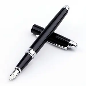 高端礼品针型吸墨钢笔细尖金属钢笔适用于办公和书法
