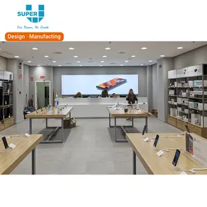 Tailored Modern Shop Decoration Cell Phone Retail Store Exhibition Furniture Mobile Phone Store Interior Design