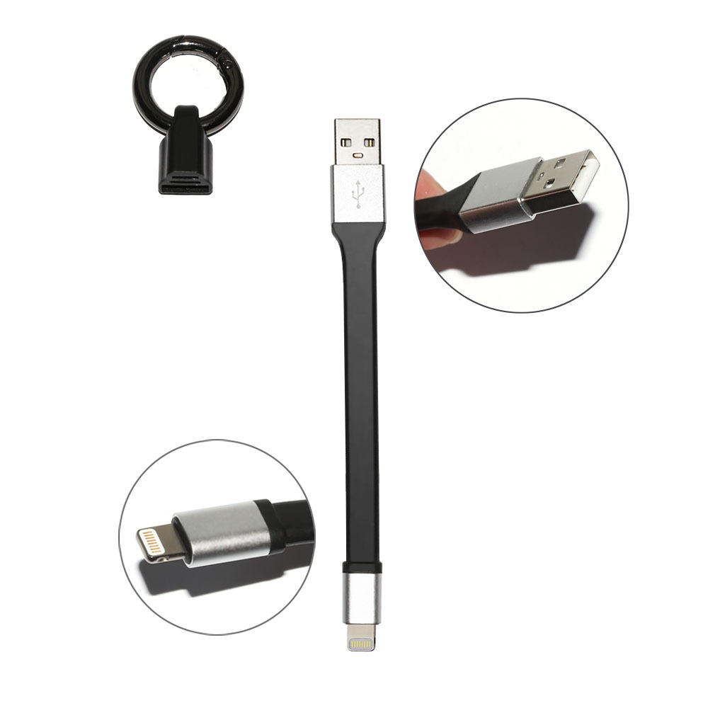 8 pin 2 en 1 cable USB llavero para el iphone