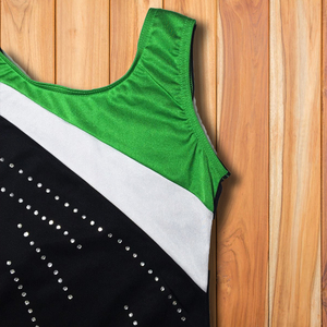 Leotards Senam Artistik Spandex, Pakaian Penampilan Anak Perempuan Murah Kualitas Tinggi - Product Image 2