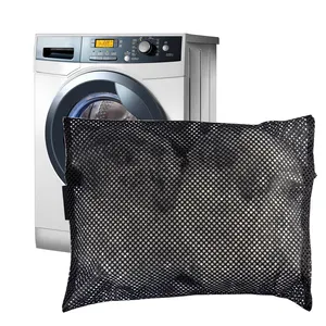 lavanderia sacchetti di rete di grandi dimensioni Suppliers-Yijun Lavaggio Macchina Utilizzata Grande Ispessite Lavaggio Netto sacchetto della lavanderia della maglia con la maniglia