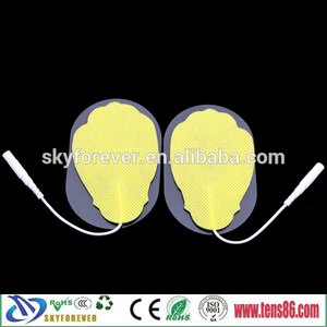 5 * 8 cm feuille en forme de TENS électrodes réutilisables, Colorful electrode pads avec le prix concurrentiel - Product Image 2