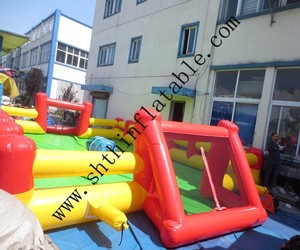 Campo di calcio gonfiabile di alta qualità per divertimento <span class=keywords><strong>all</strong></span>'<span class=keywords><strong>aperto</strong></span> e <span class=keywords><strong>sport</strong></span> durevole gonfiabile castello sportivo - Product Image 2