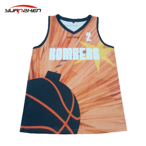 Sublimación completa nuevo estilo de <span class=keywords><strong>baloncesto</strong></span> <span class=keywords><strong>camiseta</strong></span> último diseño naranja y negro <span class=keywords><strong>baloncesto</strong></span> Jersey - Product Image 4