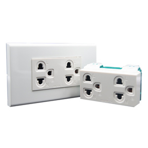 Manufacturer wall lighting multiple power doublex universal multi plug and wall socket