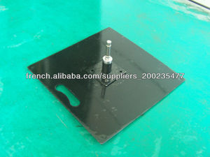 Pied platine pour <span class=keywords><strong>promotion</strong></span> en extérieur et à l'intérieur, noire laque de base de 5kg en forme carrée pour la publicité - Product Image 4