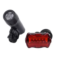 Clover Hot cheap 5 Led High Hardness Plastic Waterproof Rear Safety accessories bike light set